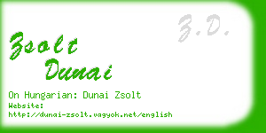 zsolt dunai business card